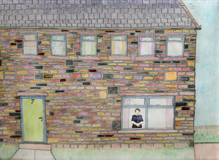 This drawing is a Tribute to Mary. 2010