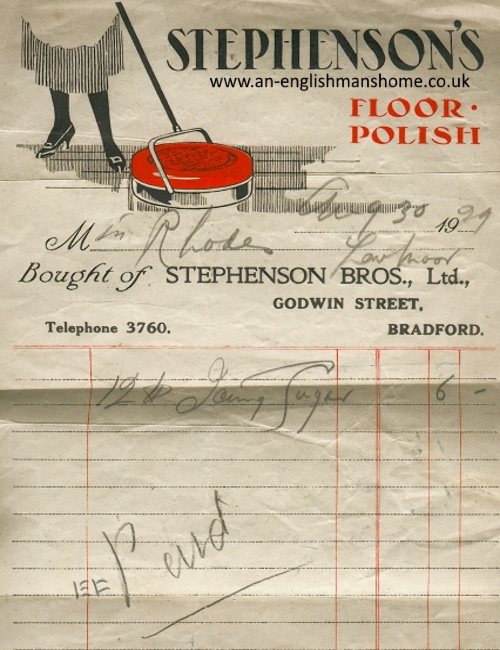 Polishing the floor.