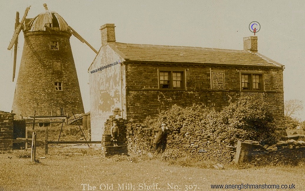 Shelf Windmill, Halifax, England 1940s.