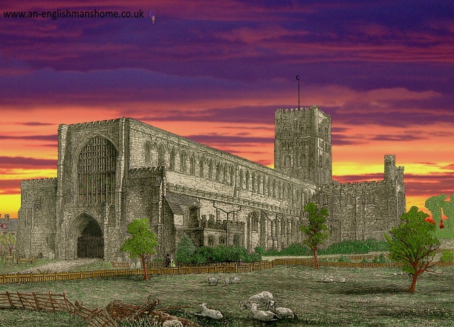 St Albans Cathedral. 1800.