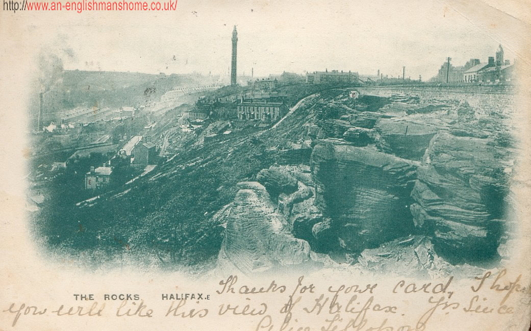 Wainhouse Tower and Rocks 1900s.