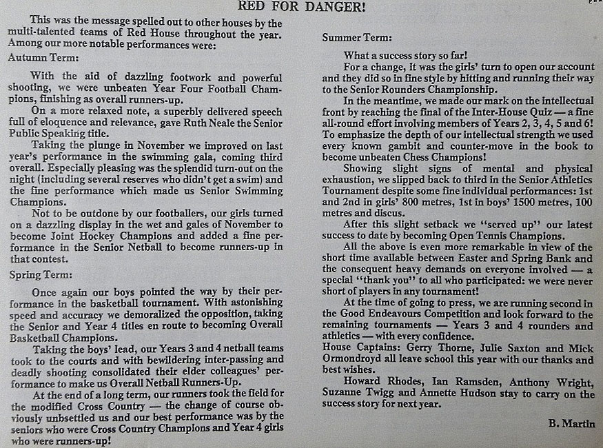 Buttershaw School 1976.