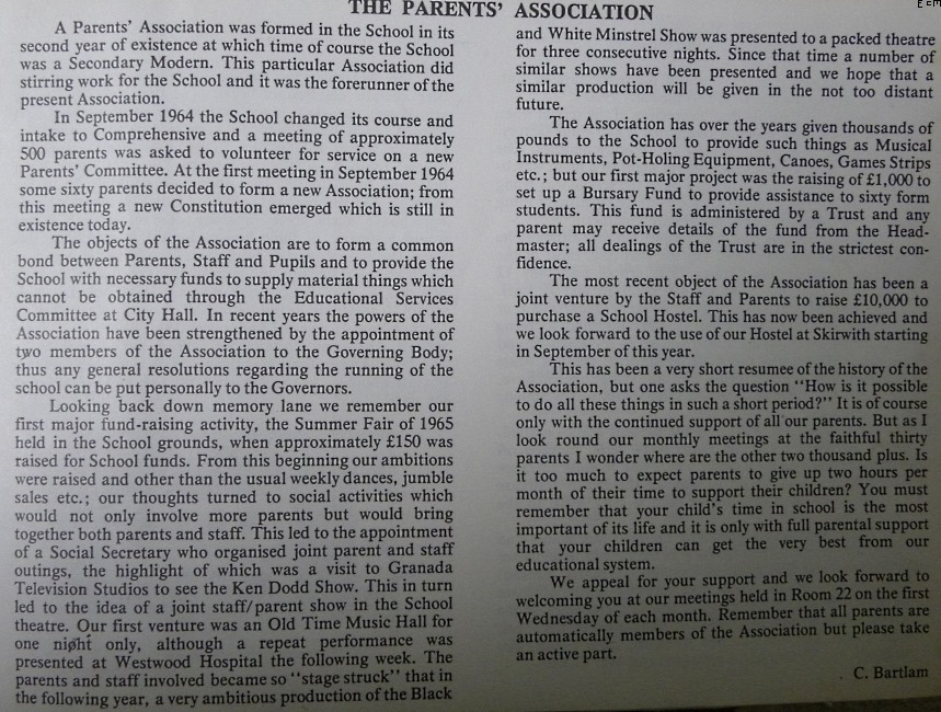 Buttershaw School 1976.