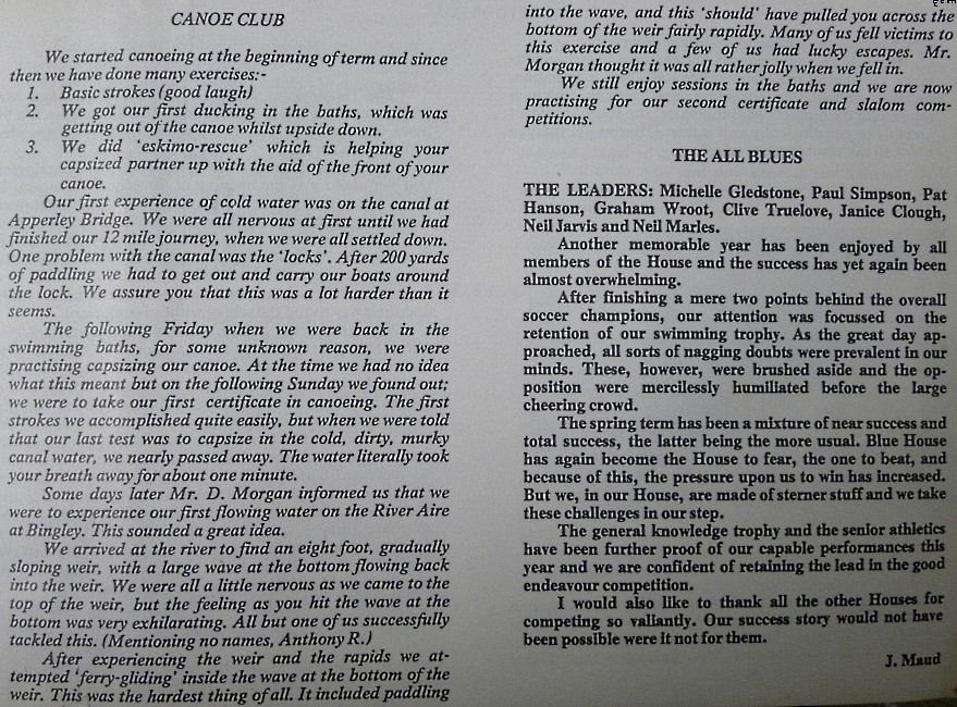 Buttershaw School 1976.