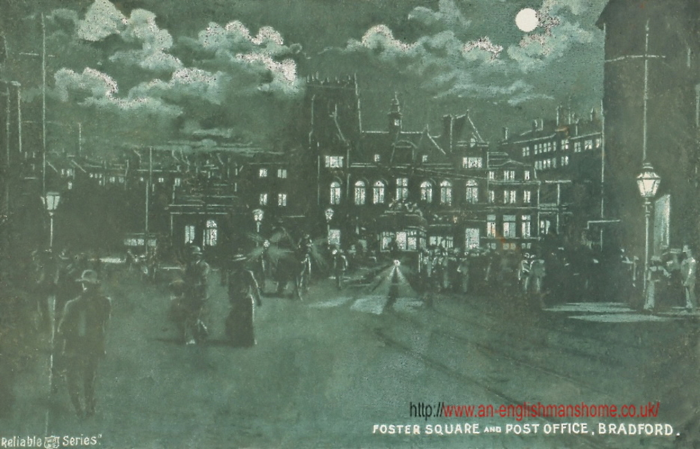 Foster Square at night 1904