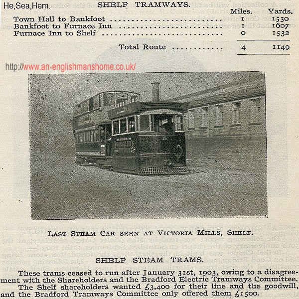 A Tram in Shelf, Halifax.