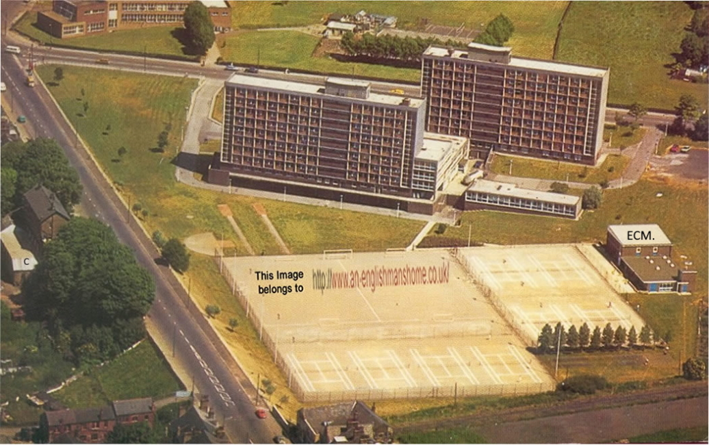 Bradford University from the Air.