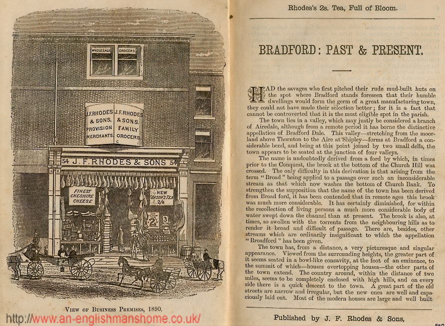 J.F. Rhodes, Bradford, England 1890.