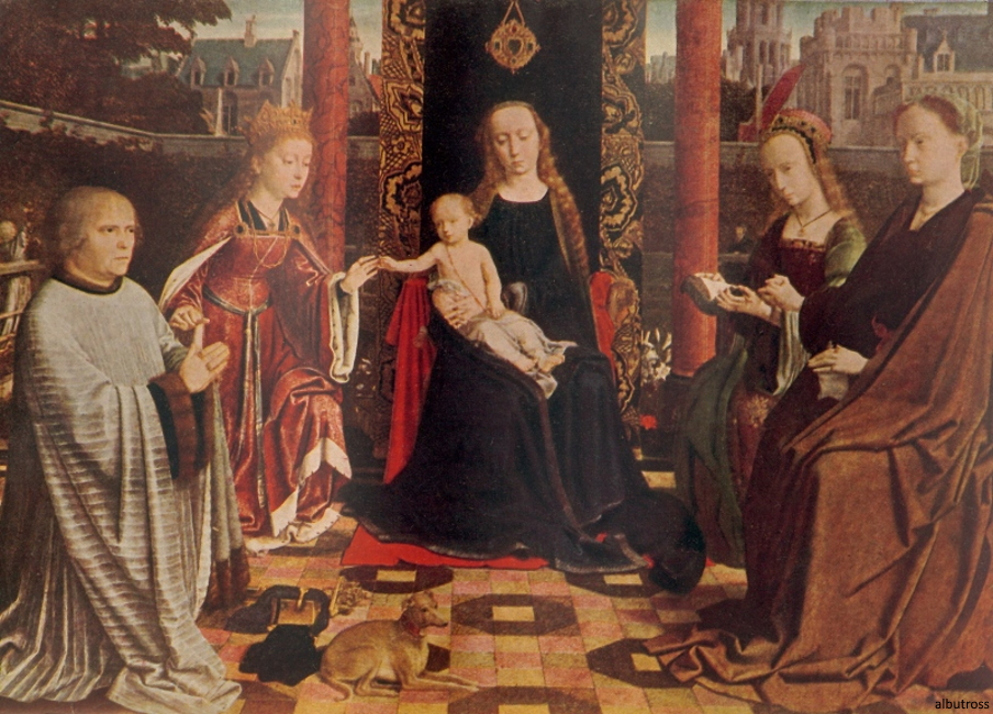 The Mystic marriage of St Catherine.