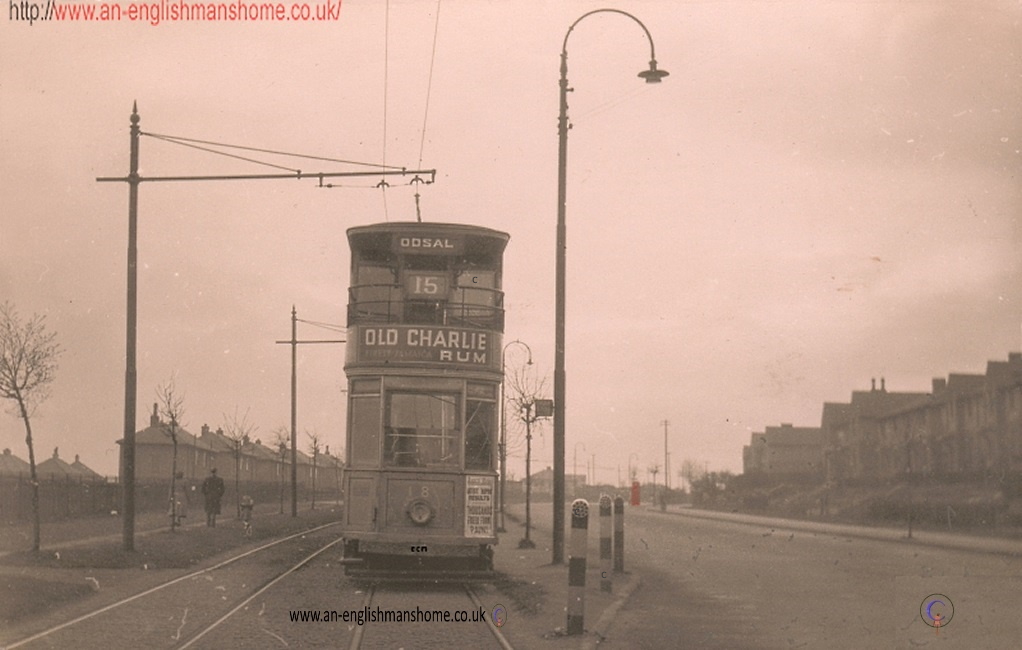 Tram on Halifax road Odsal.